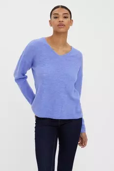 Мягкий свитер с V-образным вырезом Vero Moda, фиолетовый