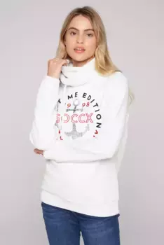 Мягкий свитер SOCCX, белый