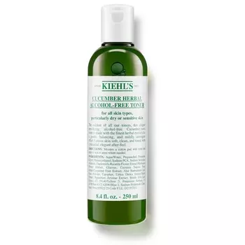 Мягкий тоник для лица без содержания спирта cucumber herbal alcohol-free toner Kiehl'S, 250 мл