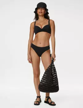 Мягкий топ бикини с глубоким вырезом Marks & Spencer