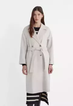 Мягкий тренч Stradivarius, экрю