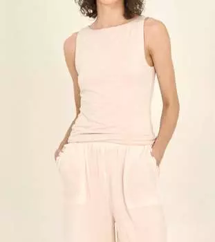 Мягкий трикотажный топ без рукавов в цвете Dust GRADE & GATHER