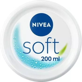 Мягкий увлажняющий крем 200мл с витамином Е и маслом жожоба, Nivea