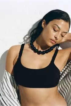 Мягкий верх бикини H&M, черный