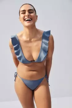 Мягкий верх бикини H&M, синий