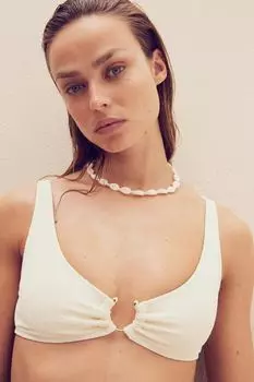 Мягкий верх бикини H&M, желтый