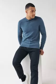 Мягкий вязаный свитер Next, синий