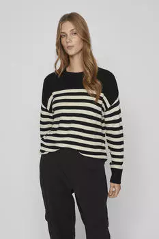 Мягкий вязаный свитер Vila, черный