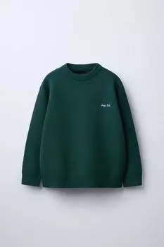 Мягкий вязаный свитер ZARA, зеленый