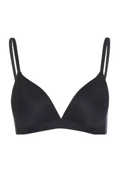 Мягкий женский бюстгальтер с подкладками без косточек Satin Deluxe HANRO, черный