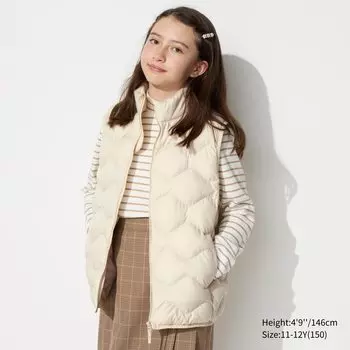 Мягкий жилет UNIQLO, светло-бежевый
