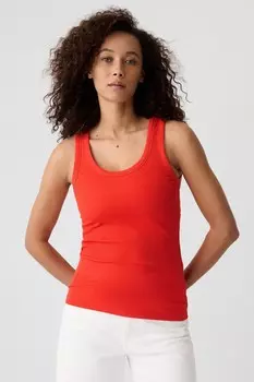 Мягкий жилет в рубчик Gap, красный