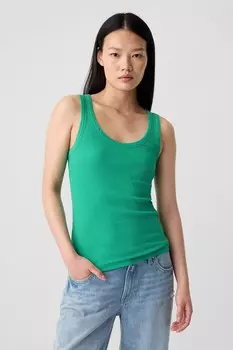 Мягкий жилет в рубчик Gap, зеленый