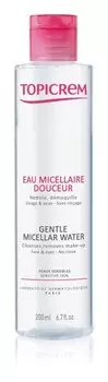 Мягко очищающая мицеллярная вода для чувствительной кожи и вокруг глаз Topicrem UH FACE Gentle Micellar Water