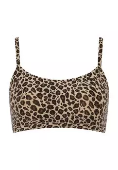 Мягкое эластичное бюстье без косточек для женщин CHANTELLE, цвет Leopard Nude