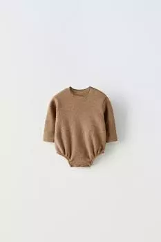 Мягкое боди ZARA, кэмел