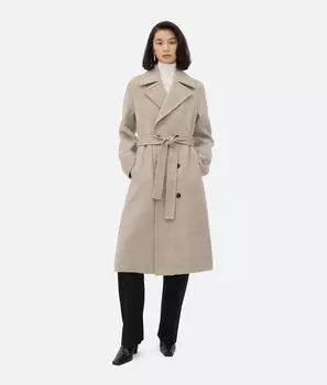 Мягкое двойное кашемировое пальто Bottega Veneta