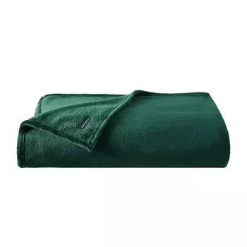 Мягкое двойное одеяло Nautica Solid Green Ultra Plush, цвет Forest Night Heather