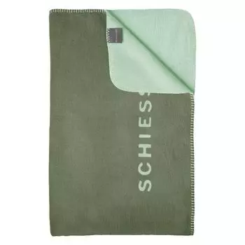 Мягкое двустороннее одеяло Schiesser Klara | Хлопковая смесь | теплый и пушистый | проверено на наличие вредных веществ | 150х200см | Зеленый