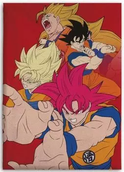 Мягкое фланелевое одеяло Dragonball Aymax