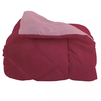 Мягкое квадратное и полуодеяло 210х250 Amo Lacasa, красный