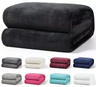 Мягкое одеяло 150 х 200 см. leonado vicenti, черный