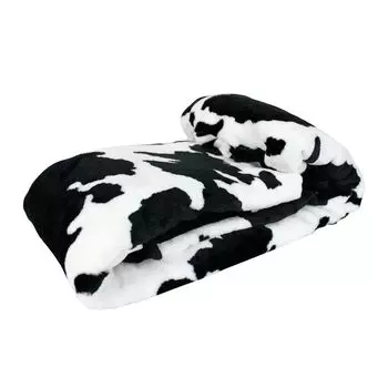 Мягкое одеяло 150х200 см, покрывало с коровьим узором, покрывало на диван, зимнее одеяло, плед Haus und Deko