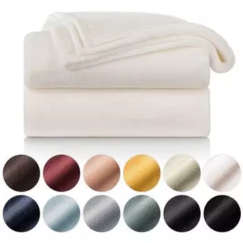 Мягкое одеяло Blumtal, пушистое флисовое одеяло - диванное одеяло, сертифицированное Oeko-TEX, диванное одеяло, одеяло, покрывало и одеяла, мягкие одеяла, белый