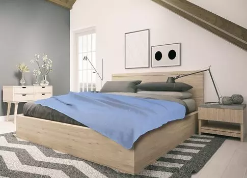 Мягкое одеяло для сна Сделано в Германии, маленькое диванное одеяло, 75 x 120 см, kotex Made in Green, с регулировкой температуры, можно стирать, оранжевый sleepling, светло-синий