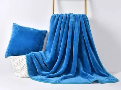 Мягкое одеяло Grace Grand Spa с полиэстером и микрофиброй бирюзовый, один размер