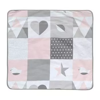 Мягкое одеяло happy patch Roba, розовый