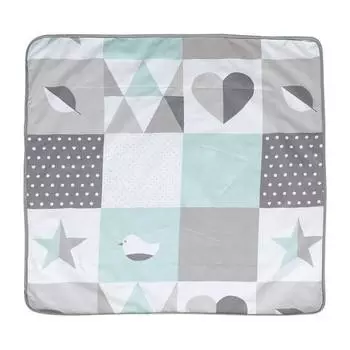 Мягкое одеяло happy patch Roba, синий