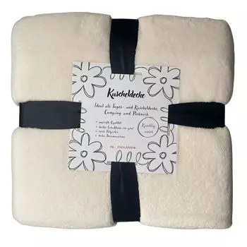 Мягкое одеяло Julido Cuddly 150х200см, покрывало кремового цвета, бежевый