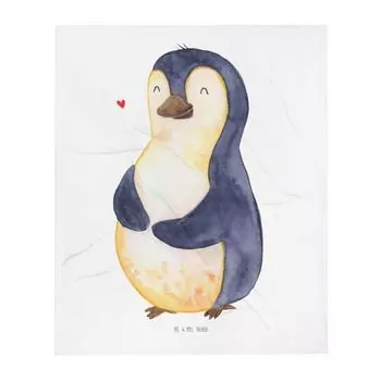 Мягкое одеяло Mr. & Mrs. Panda для пингвинов, диета - белое - подарок, одеяло, шерстяное одеяло, еда для ребенка, одеяло для дивана, покрывало, любовь к телу, живот, мотивация, сферическое, белый