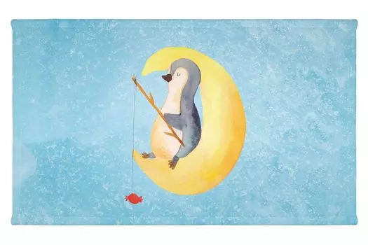 Мягкое одеяло Mr. & Mrs. Panda, коньки с лисой - ледяной синий - подарок, покрывало, зима, одеяло, Рождество, Адвент, Рождественские дни, Санта-Клаус, одеяло для дивана Mr. & Mrs. Panda, белый