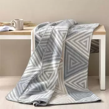 Мягкое одеяло Sei Design Kassandra 150 x 200 см - одеяло - плед - пушистый мягкий розовый фламинго Sei Design Heimtextilien, серый