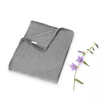 Мягкое одеяло TolleTour, флисовое одеяло, пушистое одеяло, теплое, очень мягкое одеяло, однотонная фланель, 150 х 200 см, серый