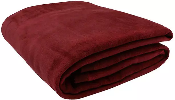 Мягкое одеяло Zollner, бордовый
