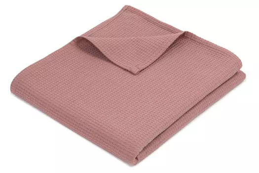 Мягкое одеяло Zollner, пыльно-розовый