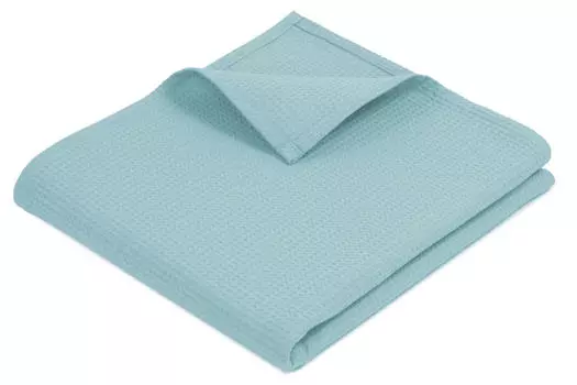 Мягкое одеяло Zollner, светло-синий