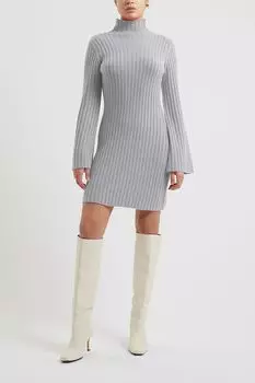 Мягкое платье серого цвета French Connection, серый