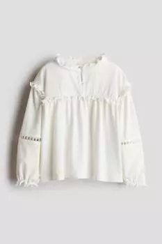 Мятая блузка H&M, белый