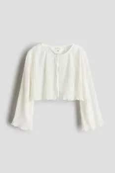 Мятая блузка H&M, бежевый