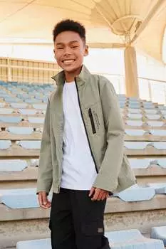 Мятая куртка (3-16 лет) Next, зеленый