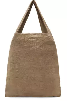 Мятая сумка-шоппер Liza Keane, цвет nude suede