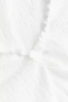 Мятая трикотажная блузка H&M, белый