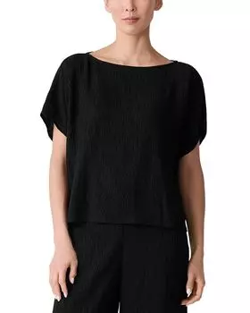 Мятная блузка Eileen Fisher, черный