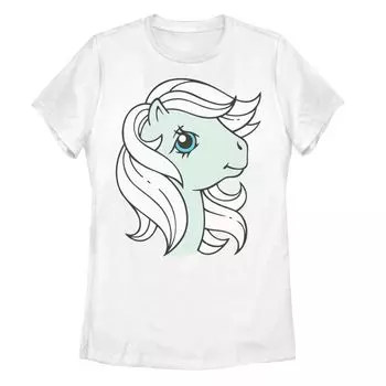 Мятная футболка с портретом и большим лицом My Little Pony для юниоров Licensed Character