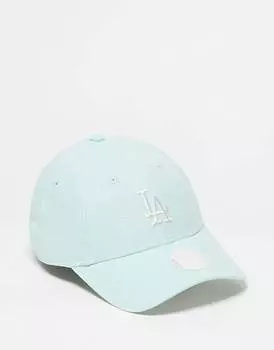 Мятная льняная кепка New Era 9forty LA Dodgers