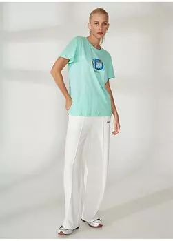 Мятная женская футболка с круглым вырезом с принтом W-MERCAX Discovery Expedition, мятный